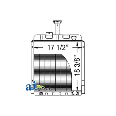 A & I Products Radiator 23" x10" x33" A-1536373C1